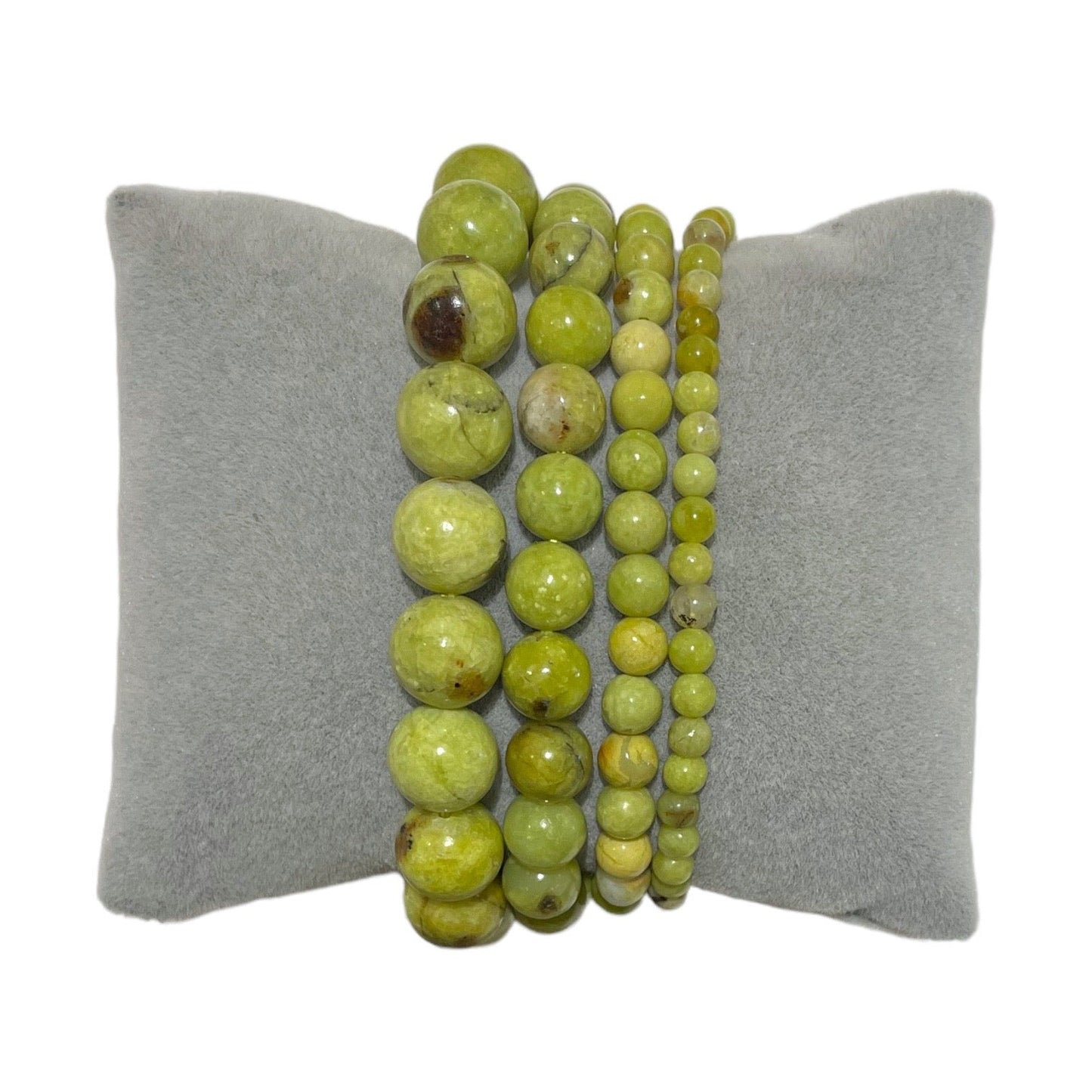 Bracelet Opale Verte Madagascar A+ - Foliesbijoux