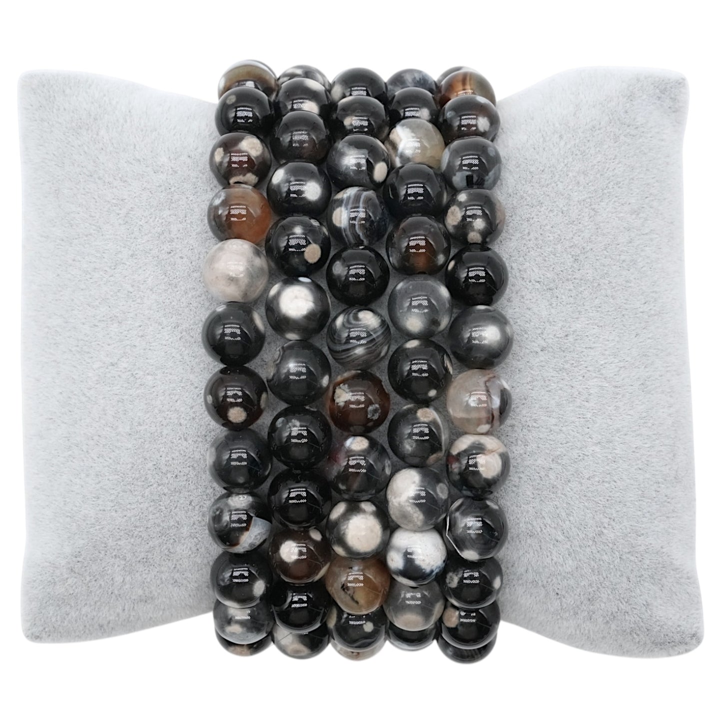 Bracelet Agate de feu noire A