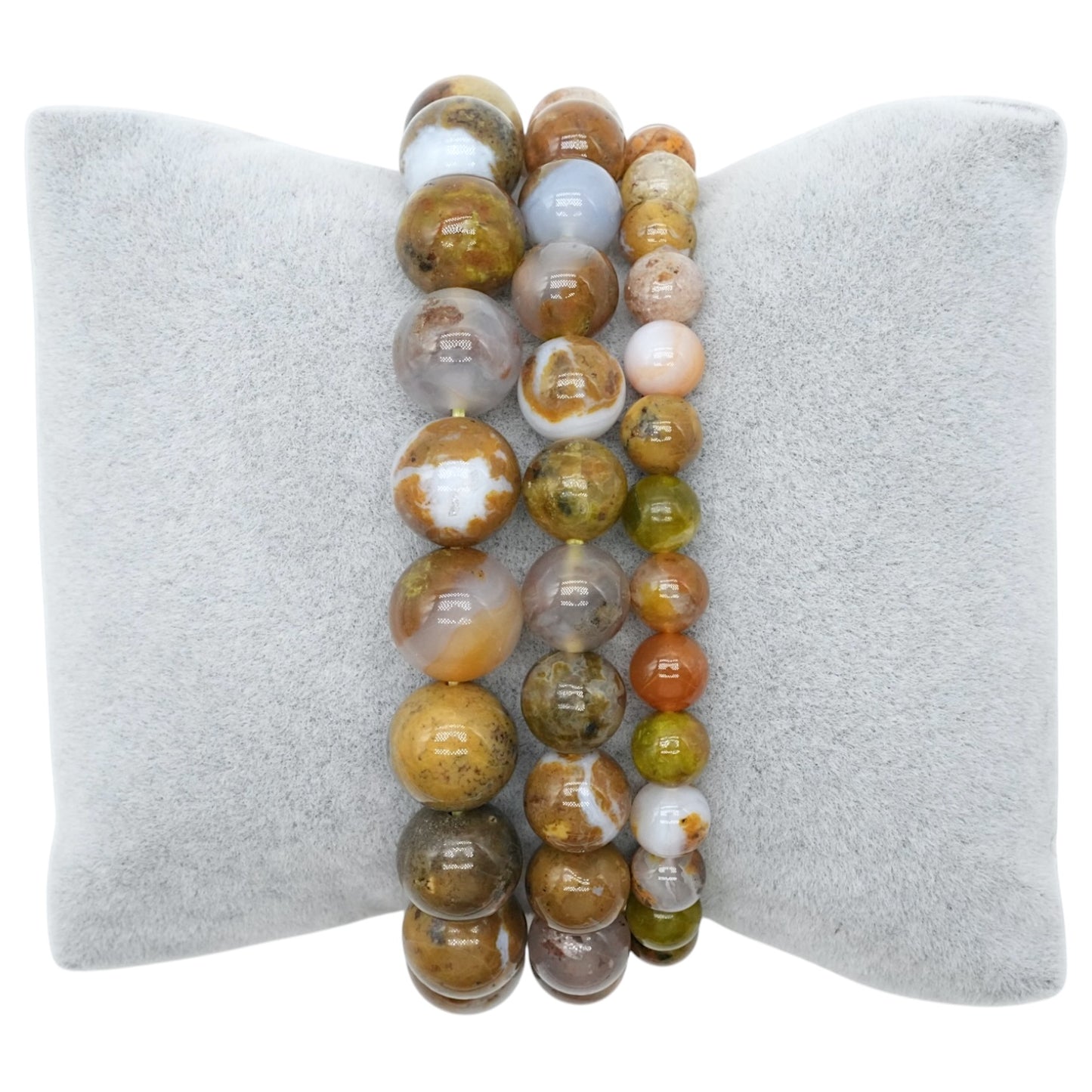 Bracelet Agate Opale verte A