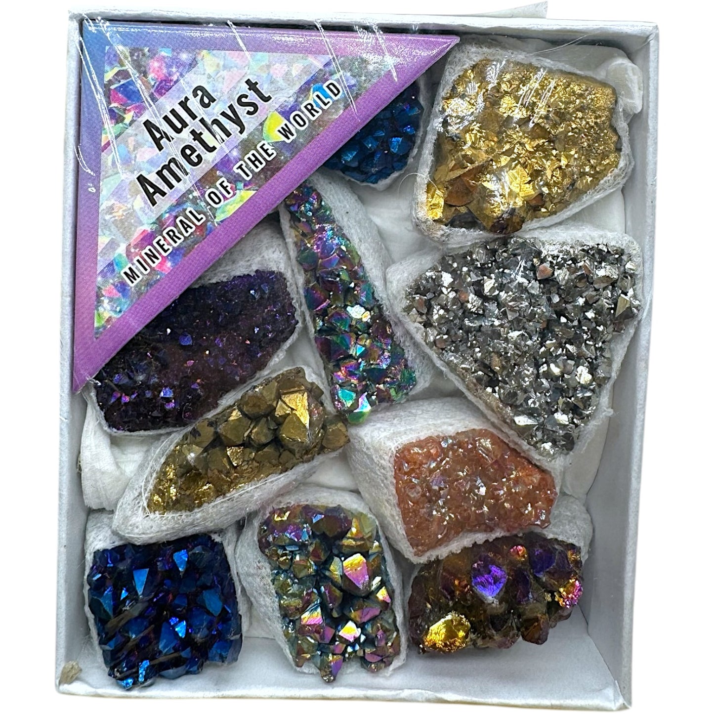 Boîte d'Améthyste Aura (n°29) 8,5x10x3,5 cm - Foliesbijoux