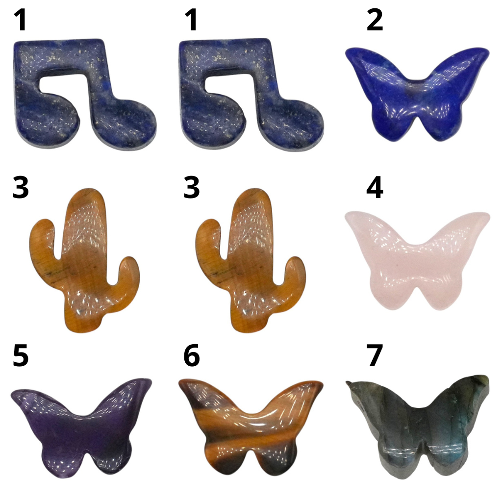 Pendentif en pierre 1x1 cm (7 options disponible) (chaine non incluse) - Foliesbijoux