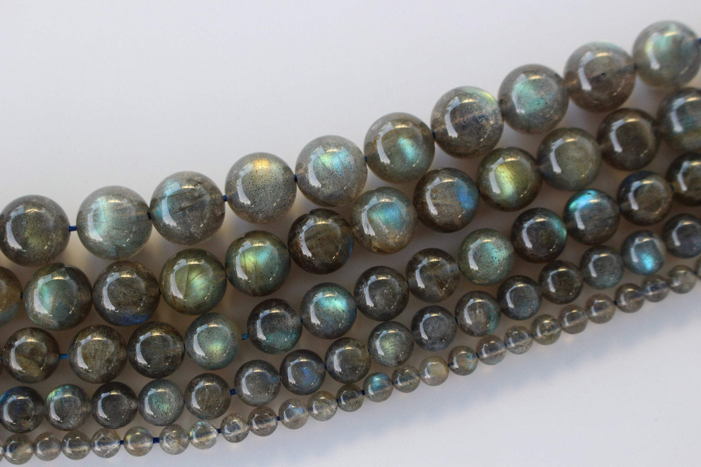 Fil de perle Labradorite AAA - Foliesbijoux