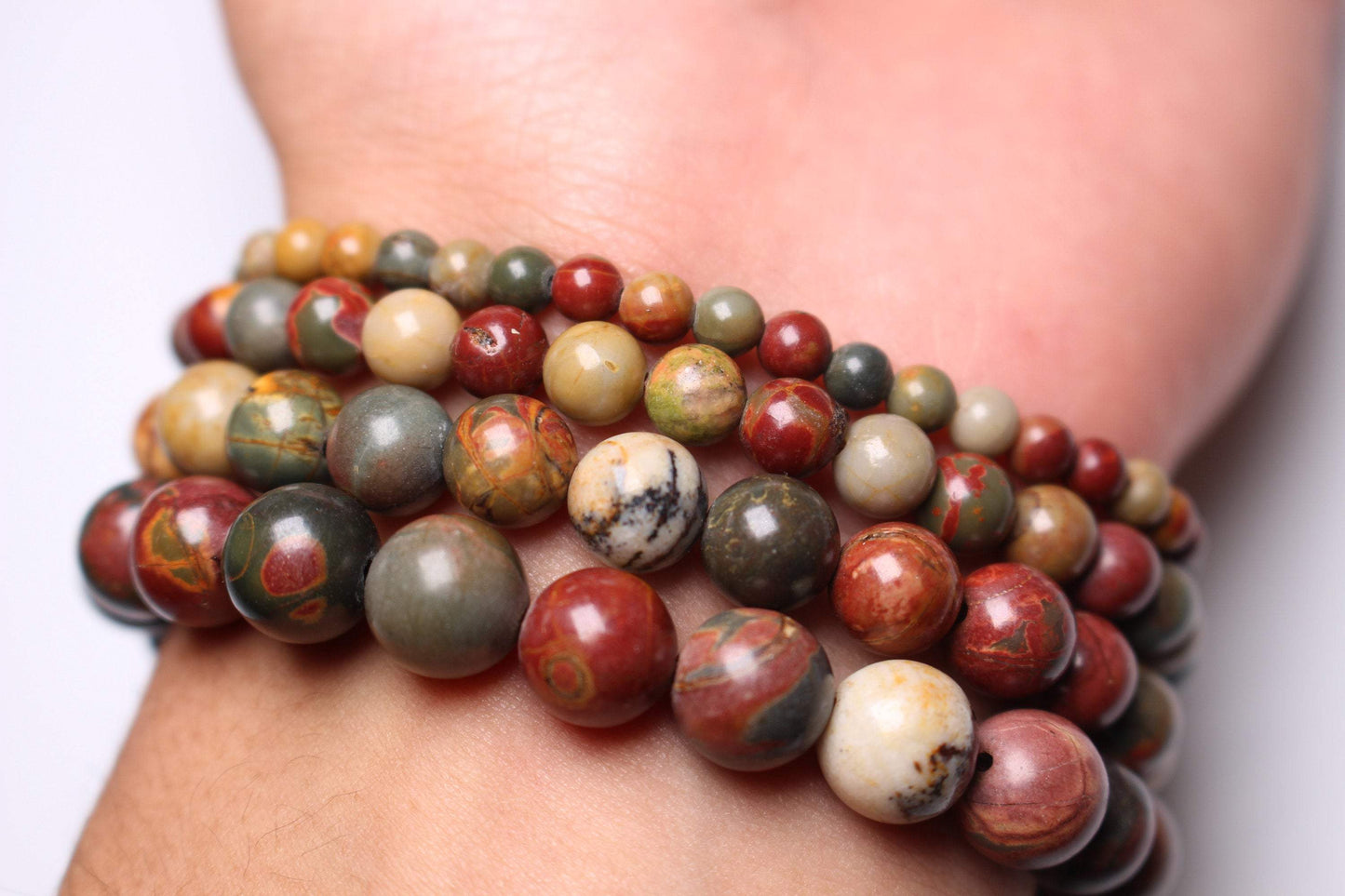 Bracelet Jaspe Picasso A - Foliesbijoux