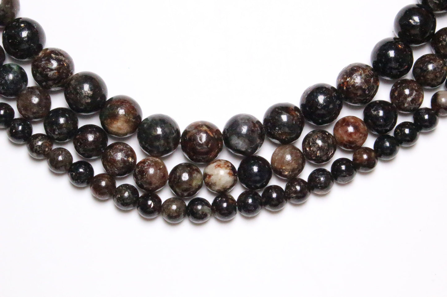 Fil de perle Biotite Mica A+ - Foliesbijoux