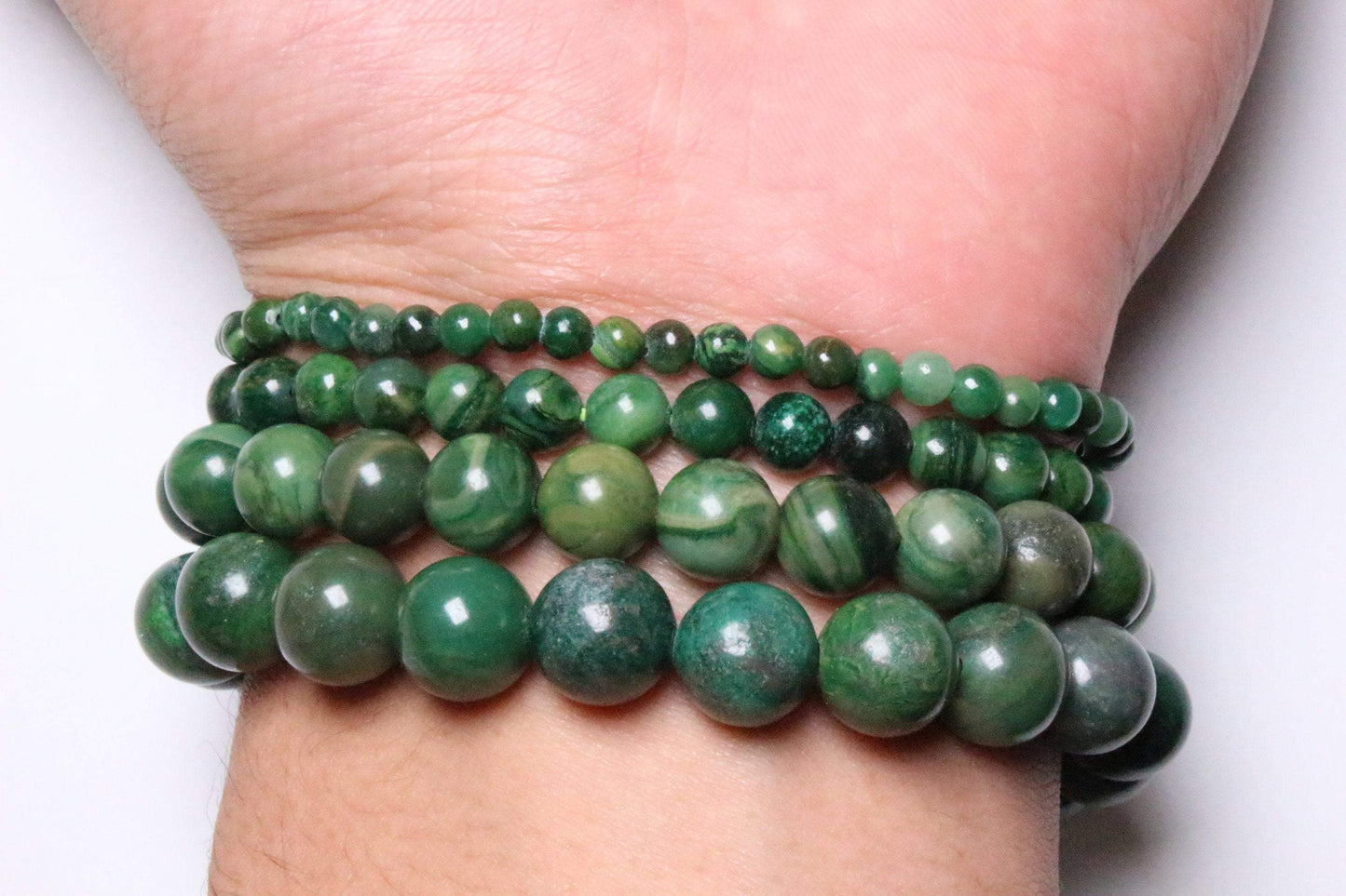 Bracelet Jade D'Afrique A+ - Foliesbijoux