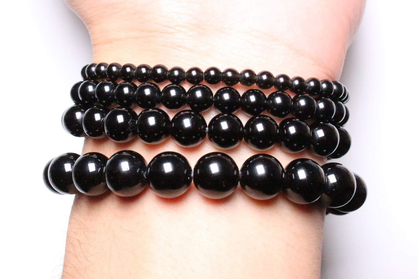Bracelet Obsidienne Noire A - Foliesbijoux
