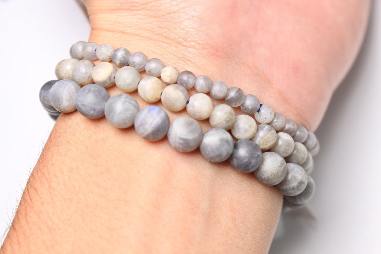 Bracelet Labradorite mat A+ - Foliesbijoux