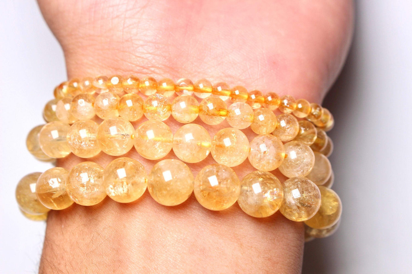 Bracelet Citrine A+ chauffée - Foliesbijoux
