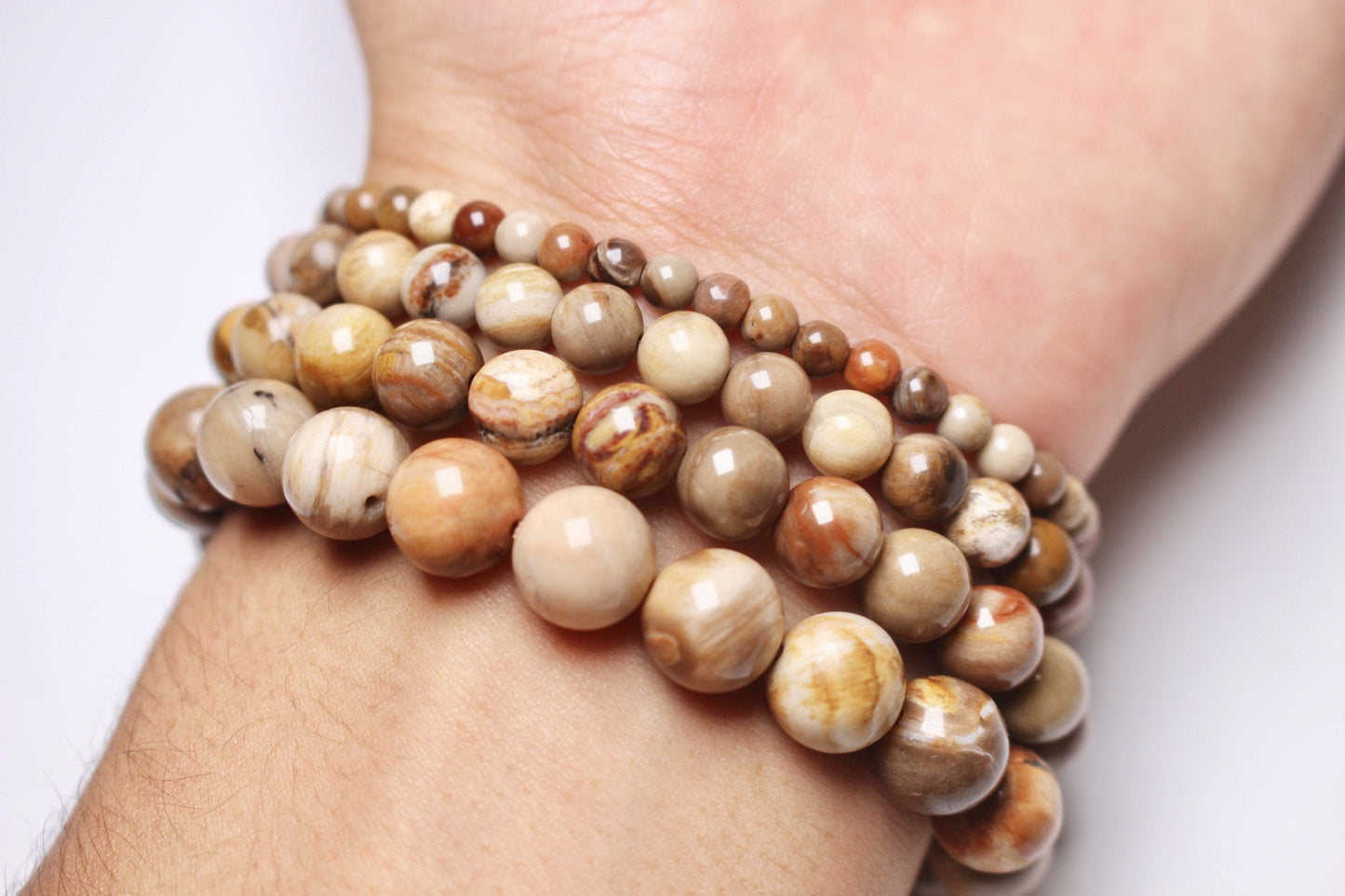 Bracelet Bois fossilisé A - Foliesbijoux