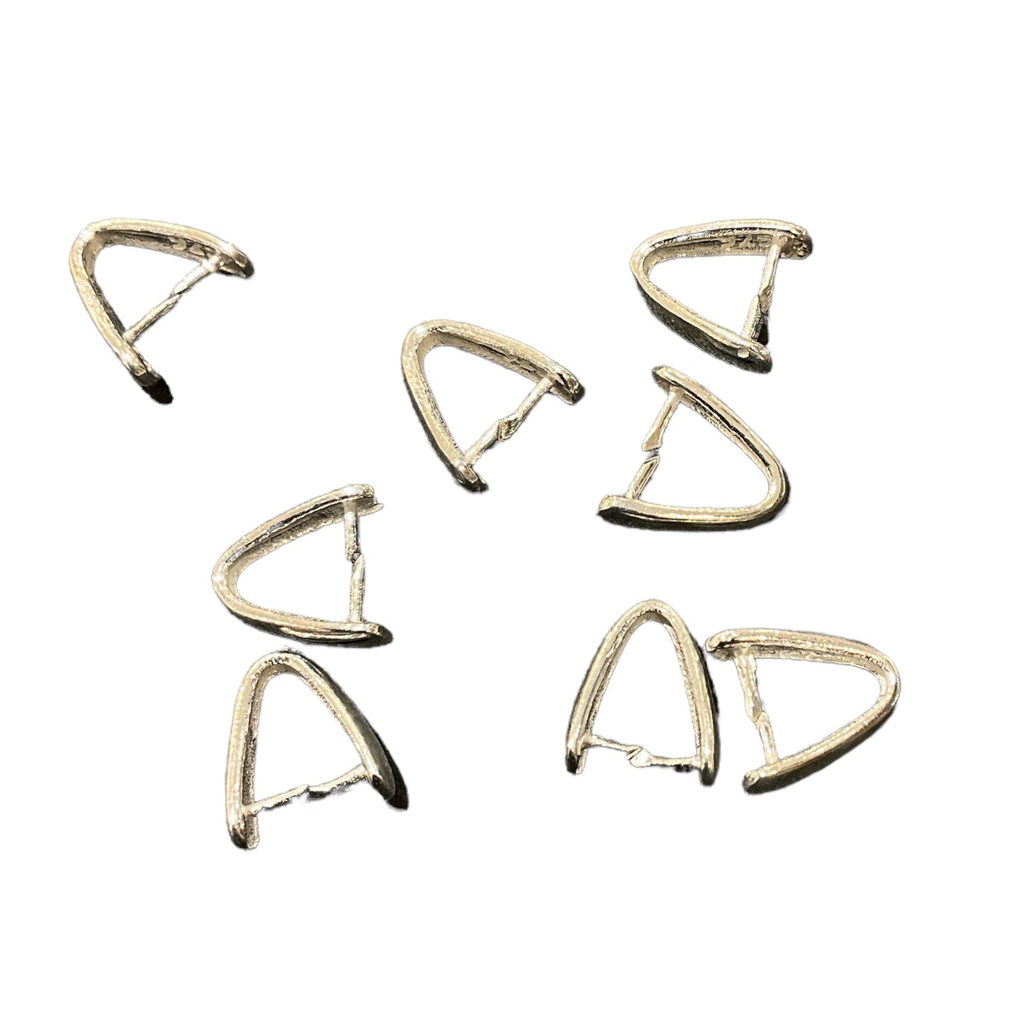 Lot de 10 Bélières en argent 925 pour gros pendentif - Foliesbijoux