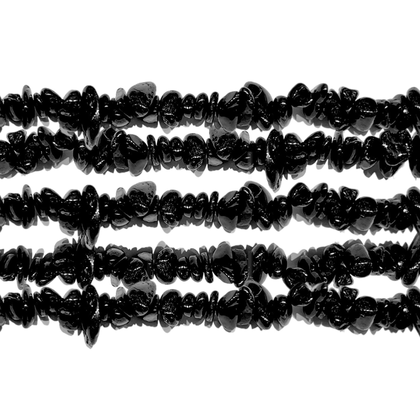 Fil de pierre baroque Tourmaline noire A - Foliesbijoux