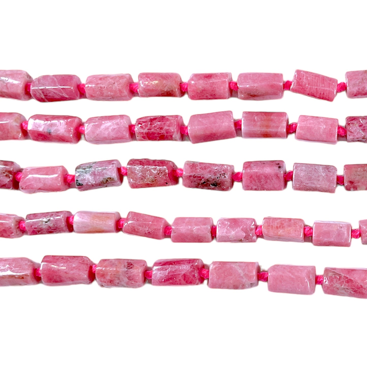 Fil Rhodocrosite en rectangle 8x12mm - Foliesbijoux