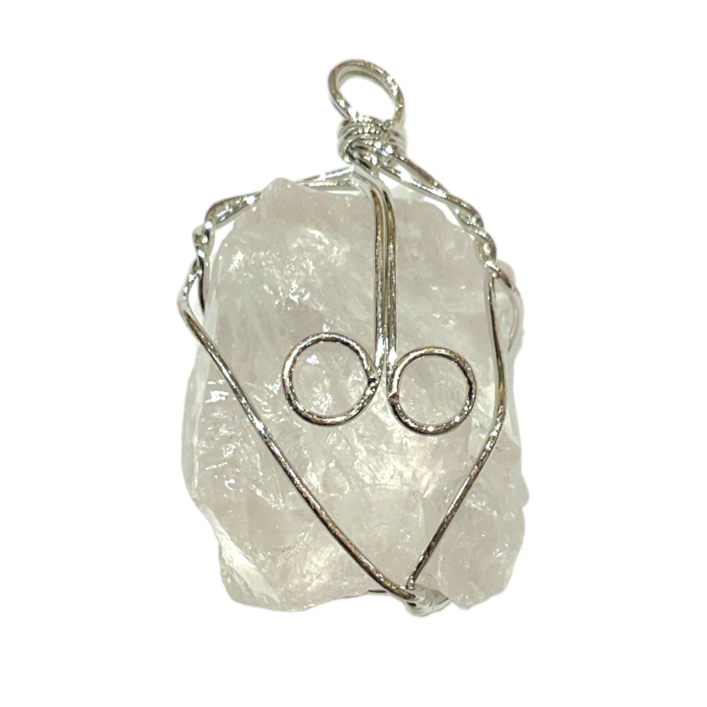 Pendentif Cristal de roche Brute - Foliesbijoux