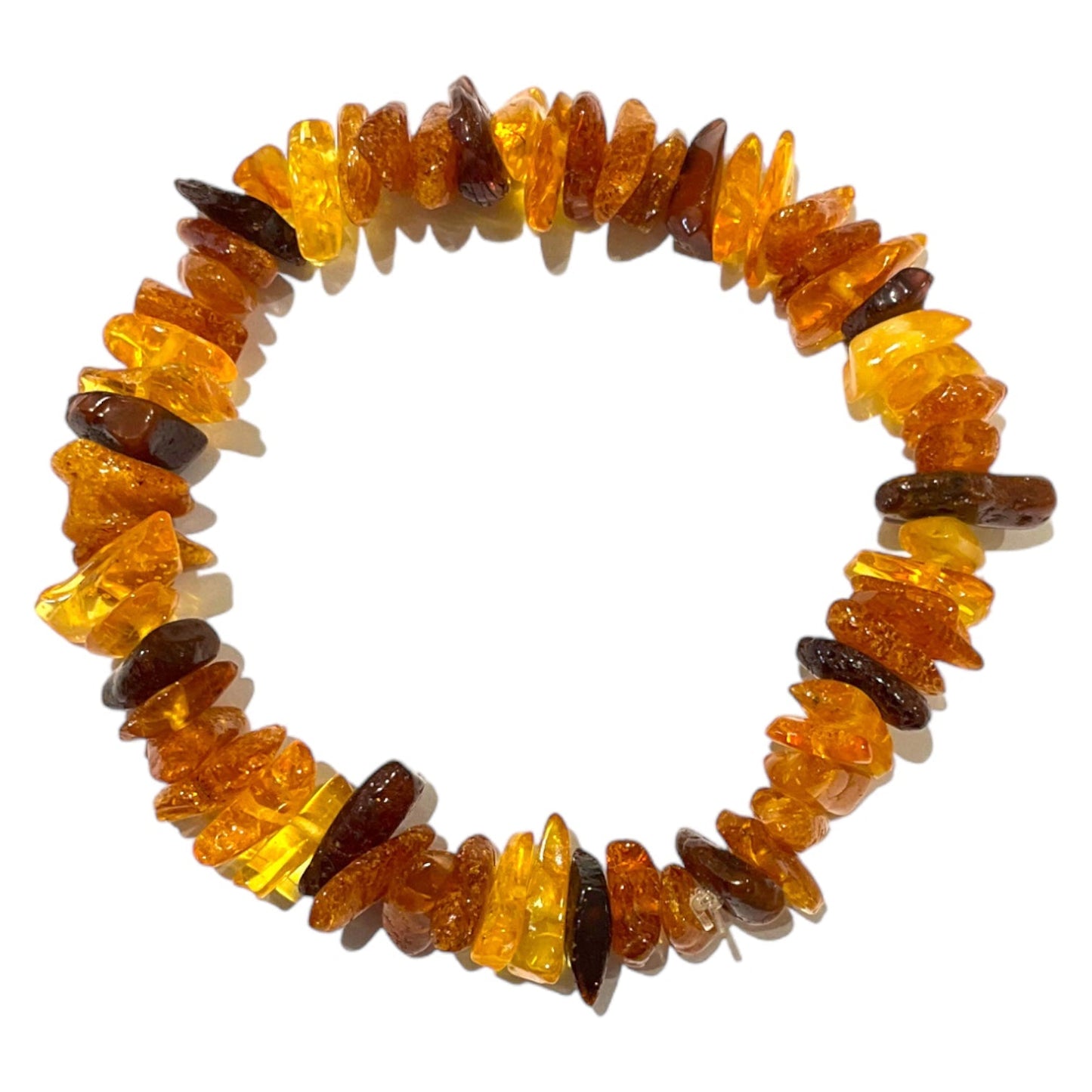 Bracelet chips ambre adulte ( C1 ) - Foliesbijoux