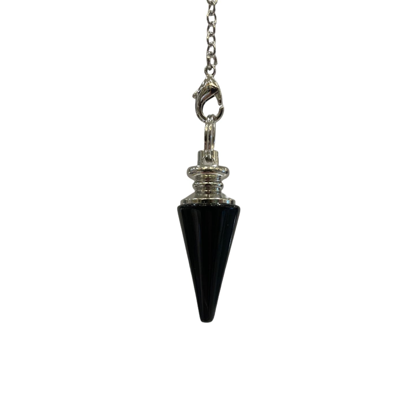 Pendule petit cône Obsidienne - Foliesbijoux