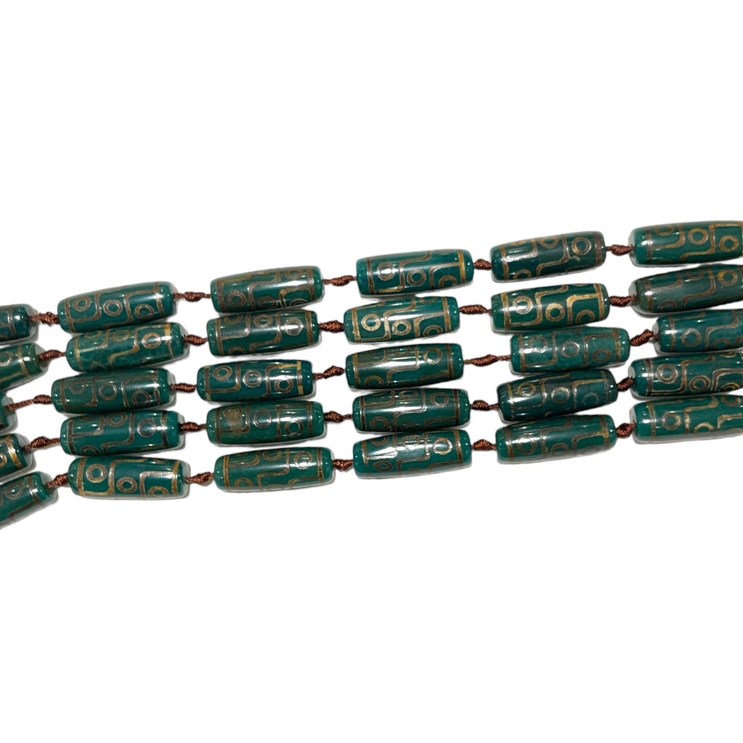 Fil Agate du Tibet 11x30mm #4 - Foliesbijoux