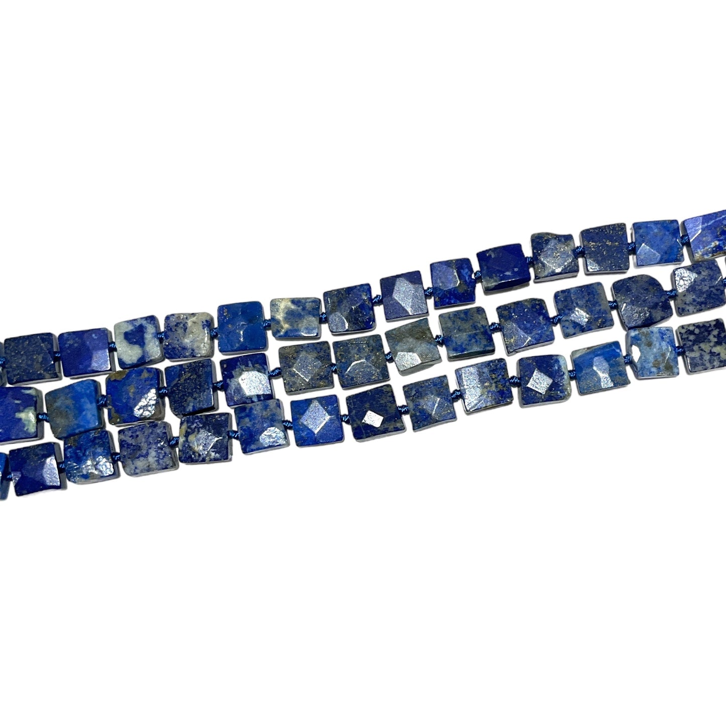 Fil Lapis forme carrée facettée 9x9mm - Foliesbijoux
