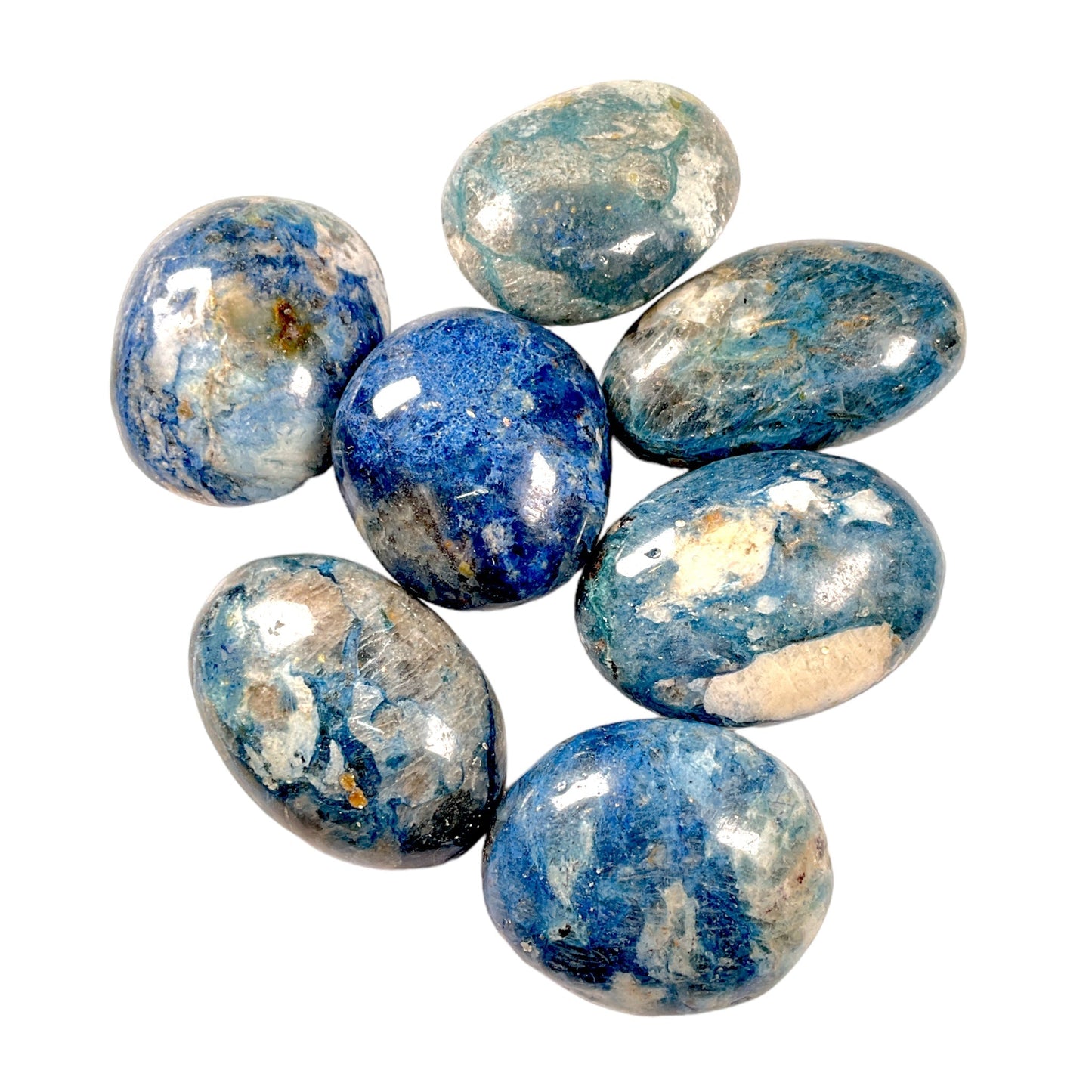 Pierre roulée en Dumortierite - Foliesbijoux