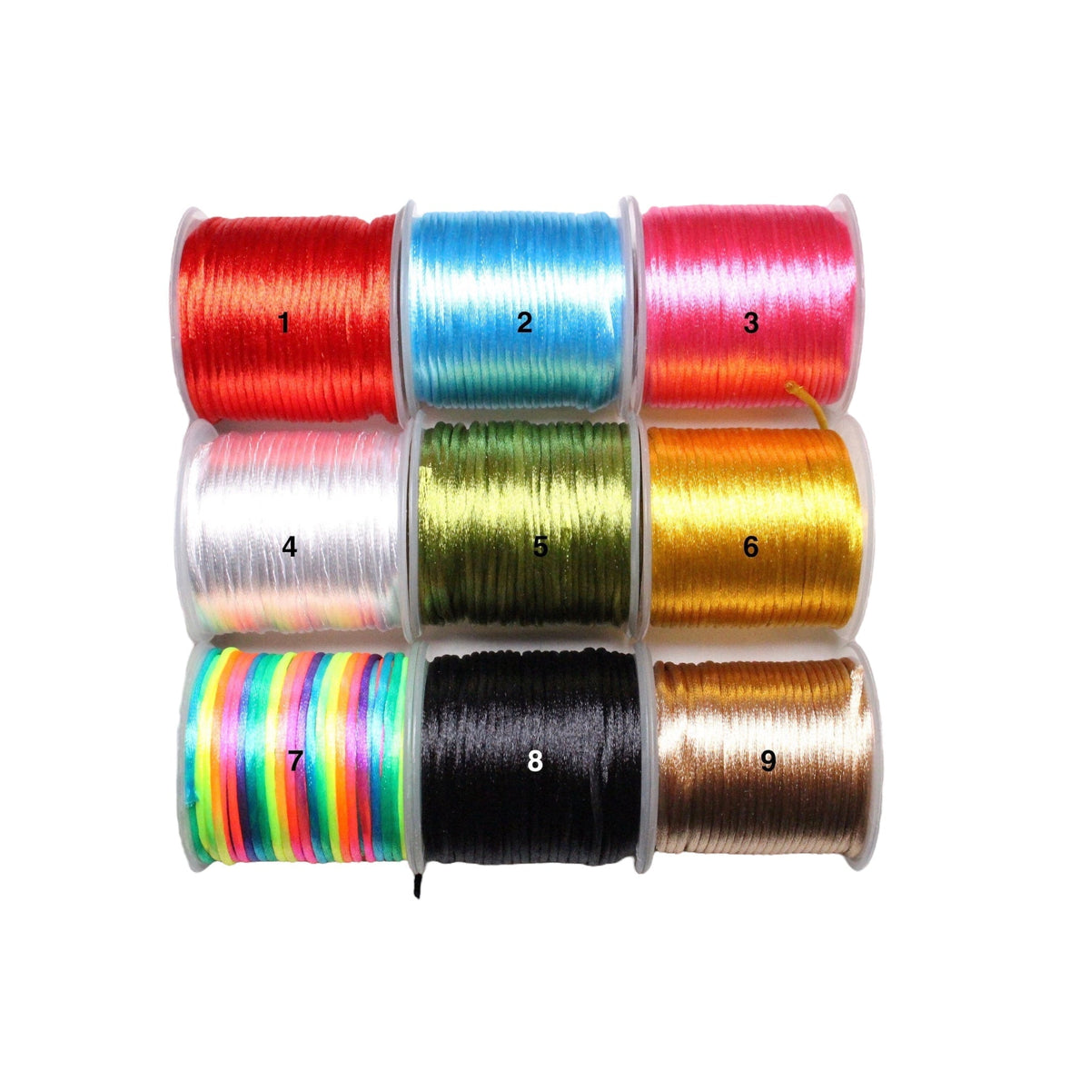 Bobine en fil satin (1mm) de 25m - Foliesbijoux