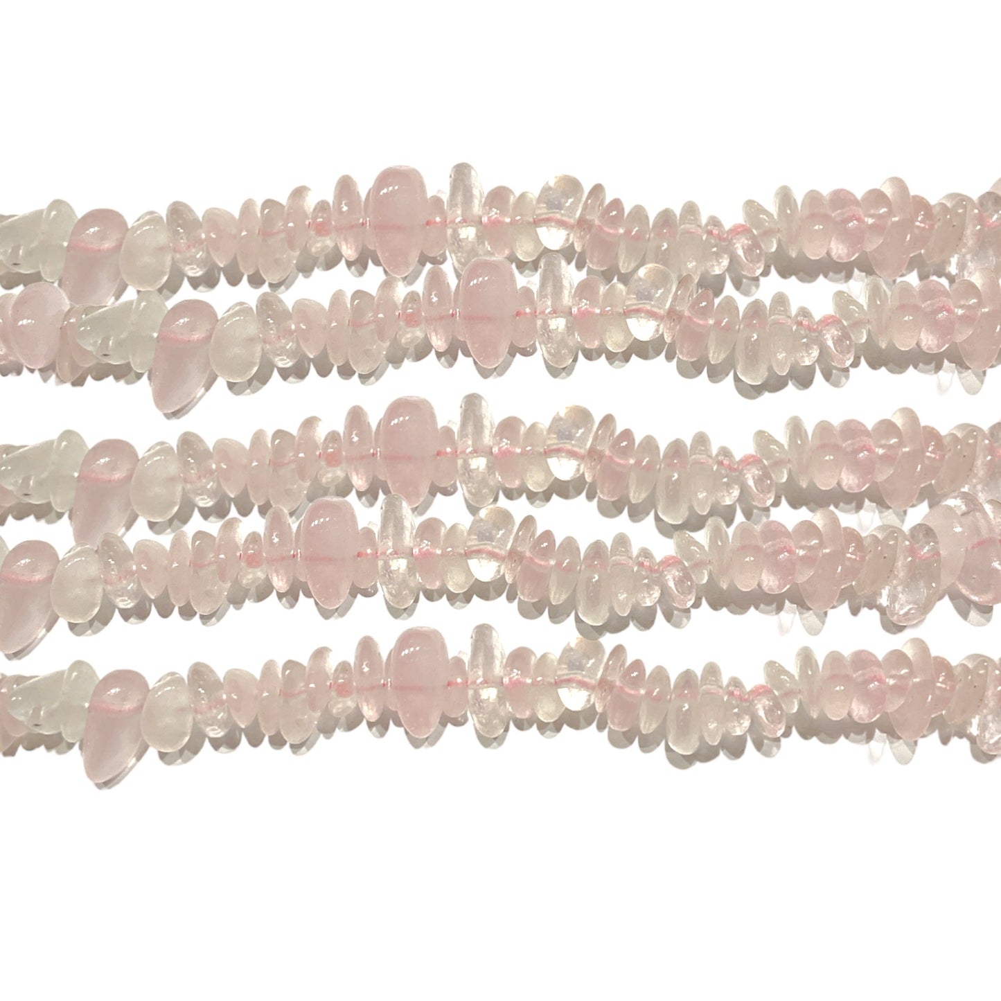 Fil de pierre baroque Quartz rose - Foliesbijoux