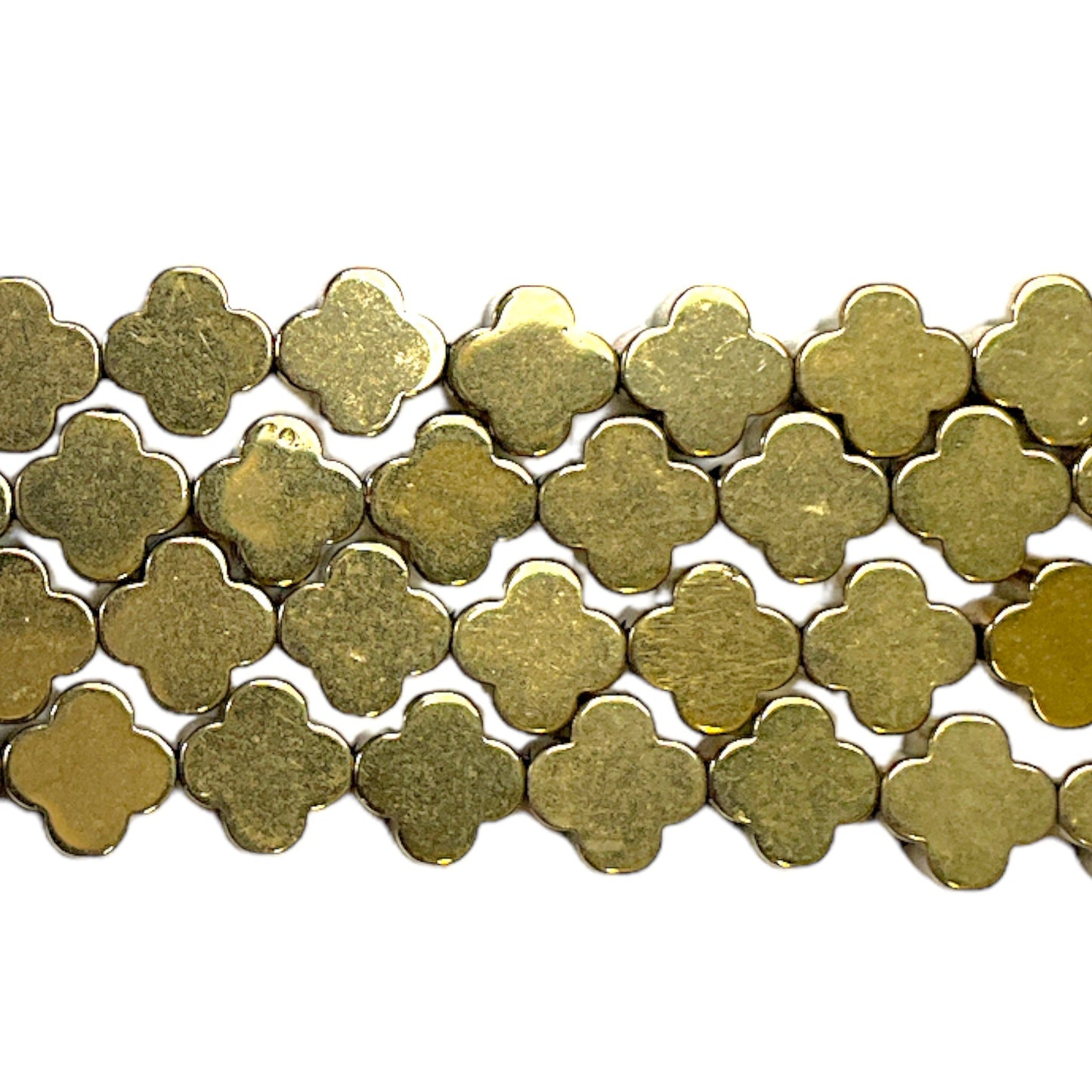 Fil de perle Hématite electroplaquée doré/bronzé HED-62/ HED-62P - Foliesbijoux