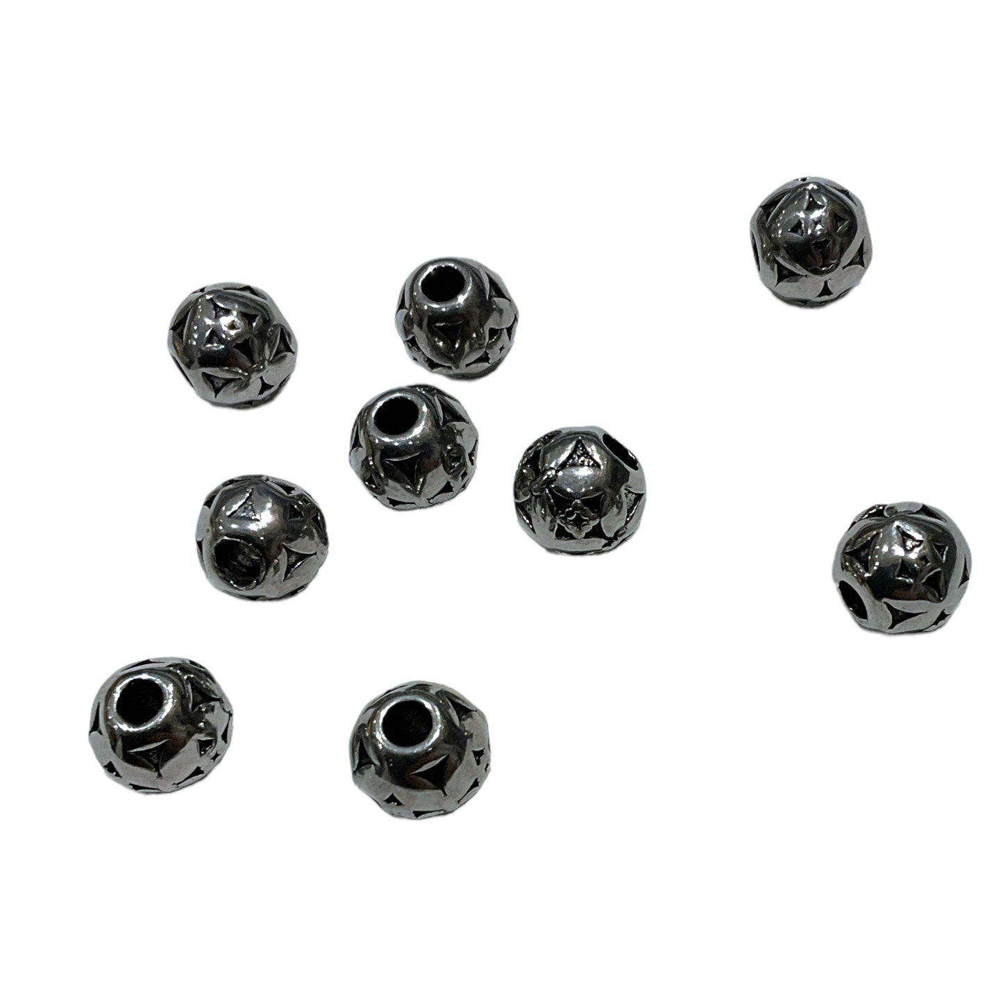 10 Breloque forme ballon croix acier inoxydable - Foliesbijoux