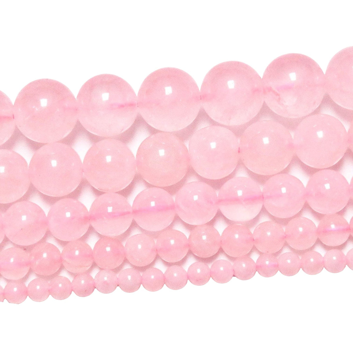 Fil de perle Quartz rose A - Foliesbijoux