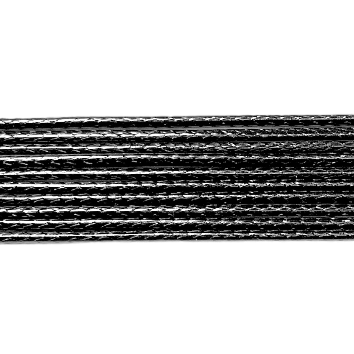 10 cordons en polyester en acier inoxydable argenté 90 cm - Foliesbijoux