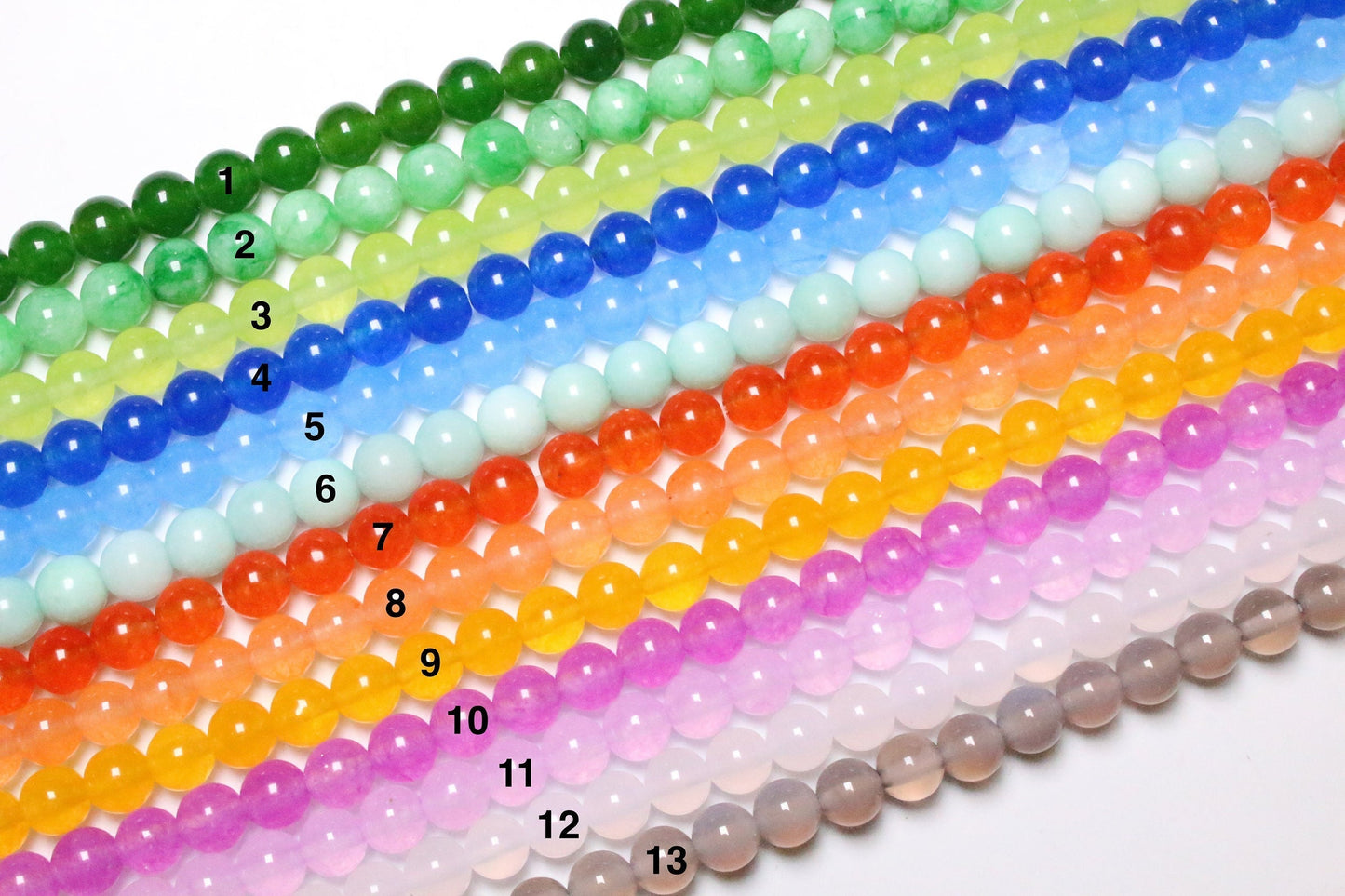 Fil de perle Agate 6mm - Foliesbijoux