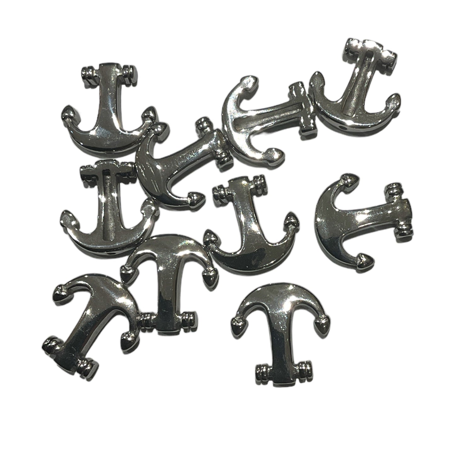 10 Breloque en forme d’ancre acier inoxydable - Foliesbijoux