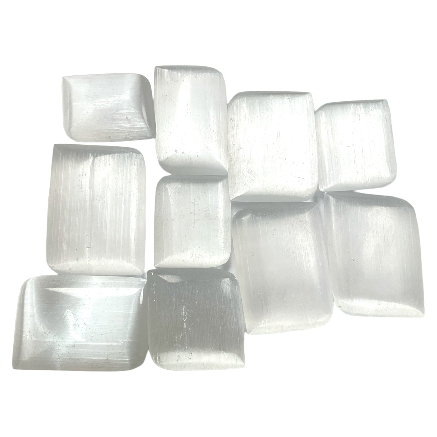 Galet Sélénite (Lot de 10 pièces) - Foliesbijoux