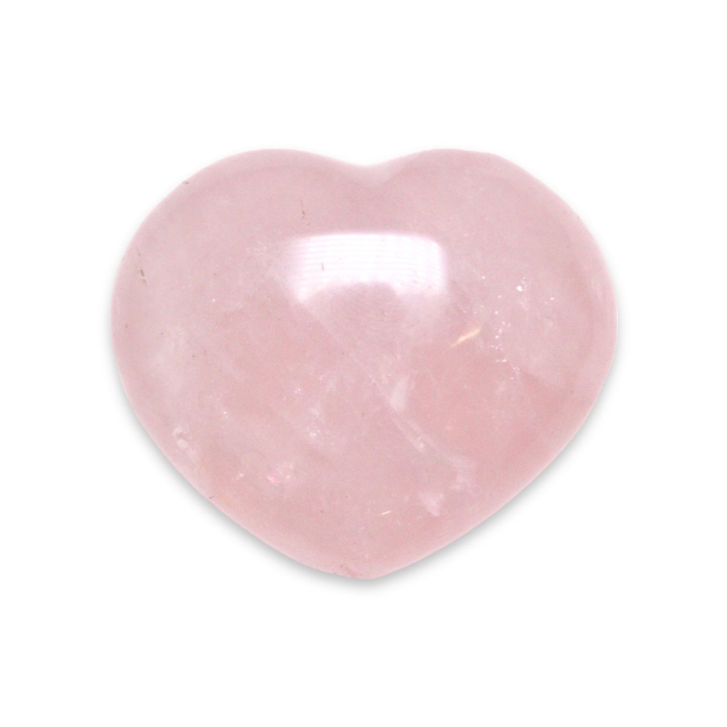 Petit Coeur en Quartz rose à l'unite - Foliesbijoux