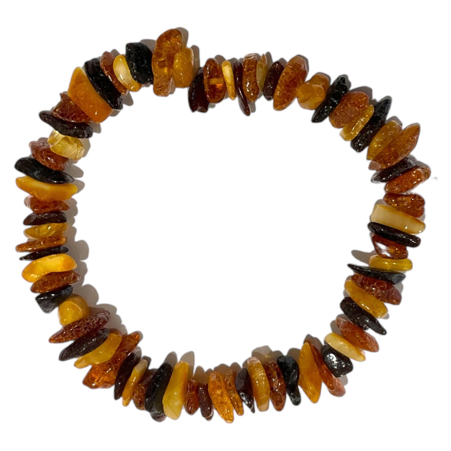 Bracelet chips ambre adulte ( C2 ) - Foliesbijoux