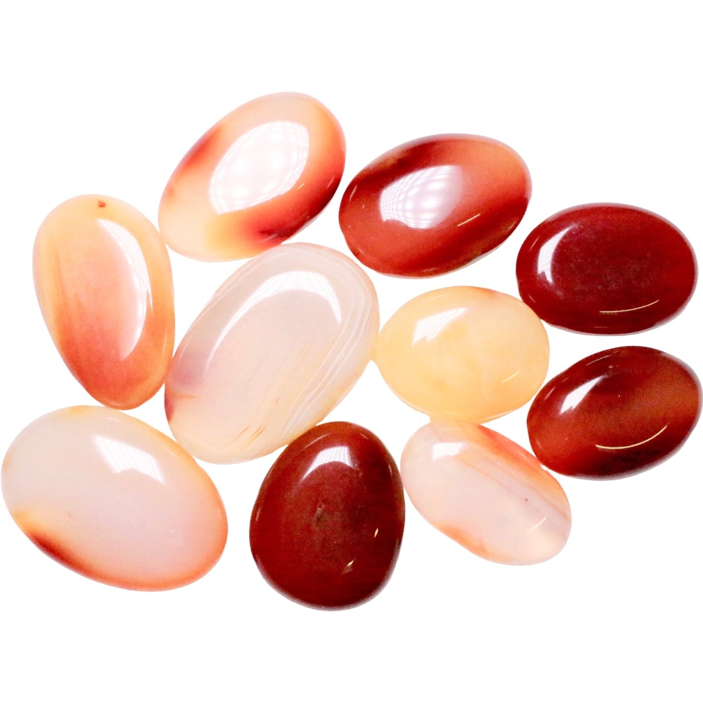 Galets en Cornaline 40mm (Lot de 200g) - Foliesbijoux