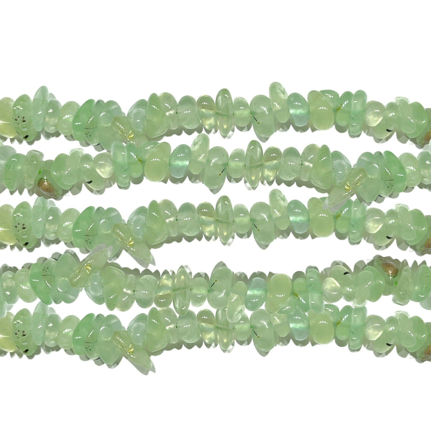 Fil de pierre baroque Prehnite A - Foliesbijoux