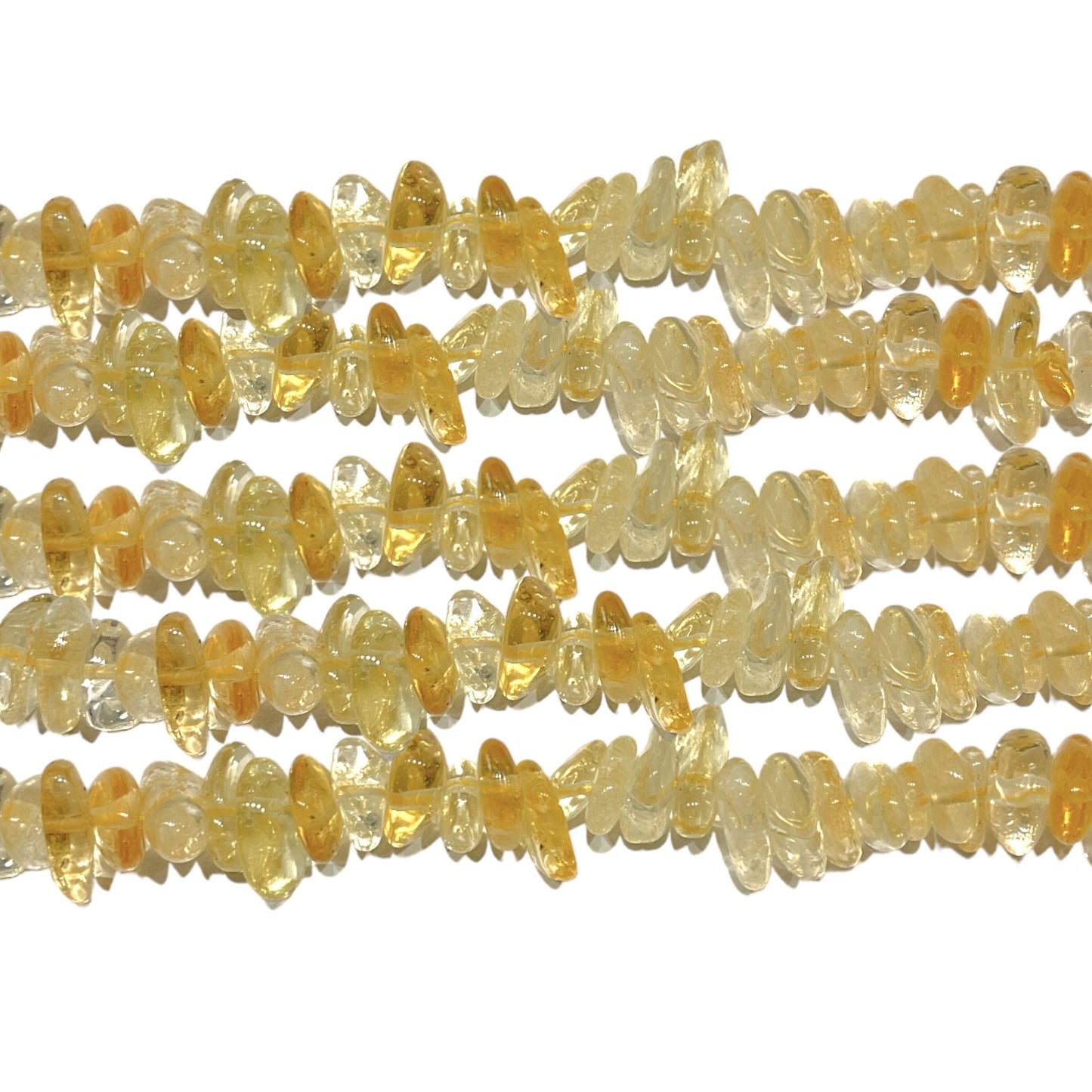Fil de pierre baroque Citrine chauffée chauffé - Foliesbijoux