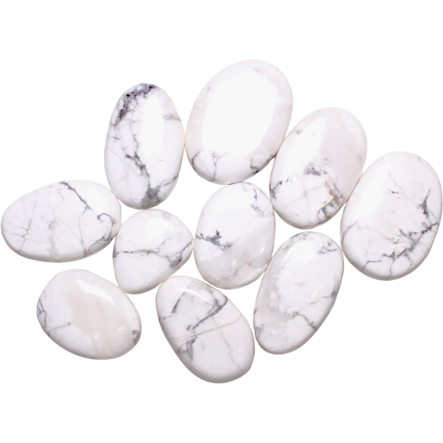Galet Howlite 40mm (Lot de 200g) - Foliesbijoux