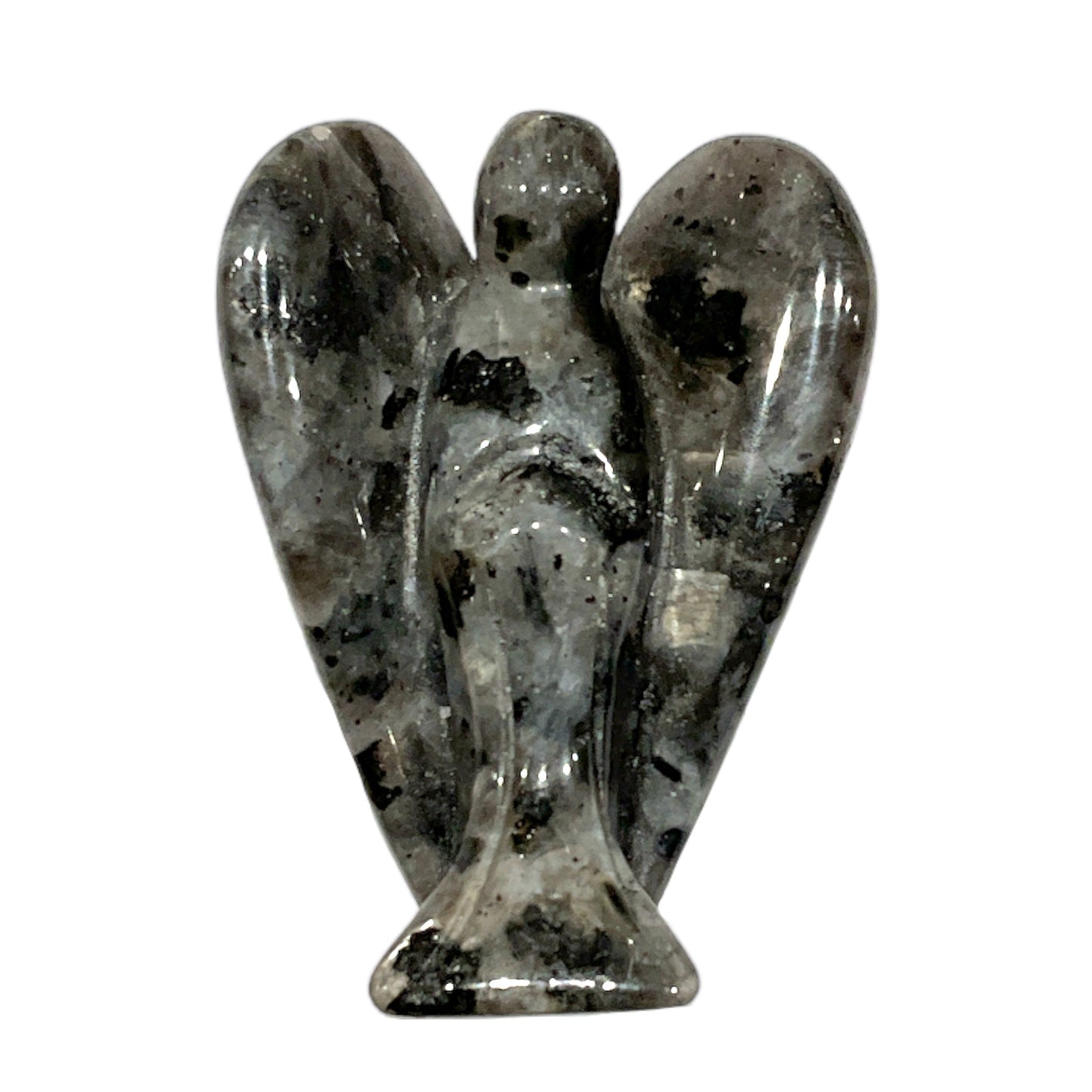 Figurine ange en Larvikite - Foliesbijoux