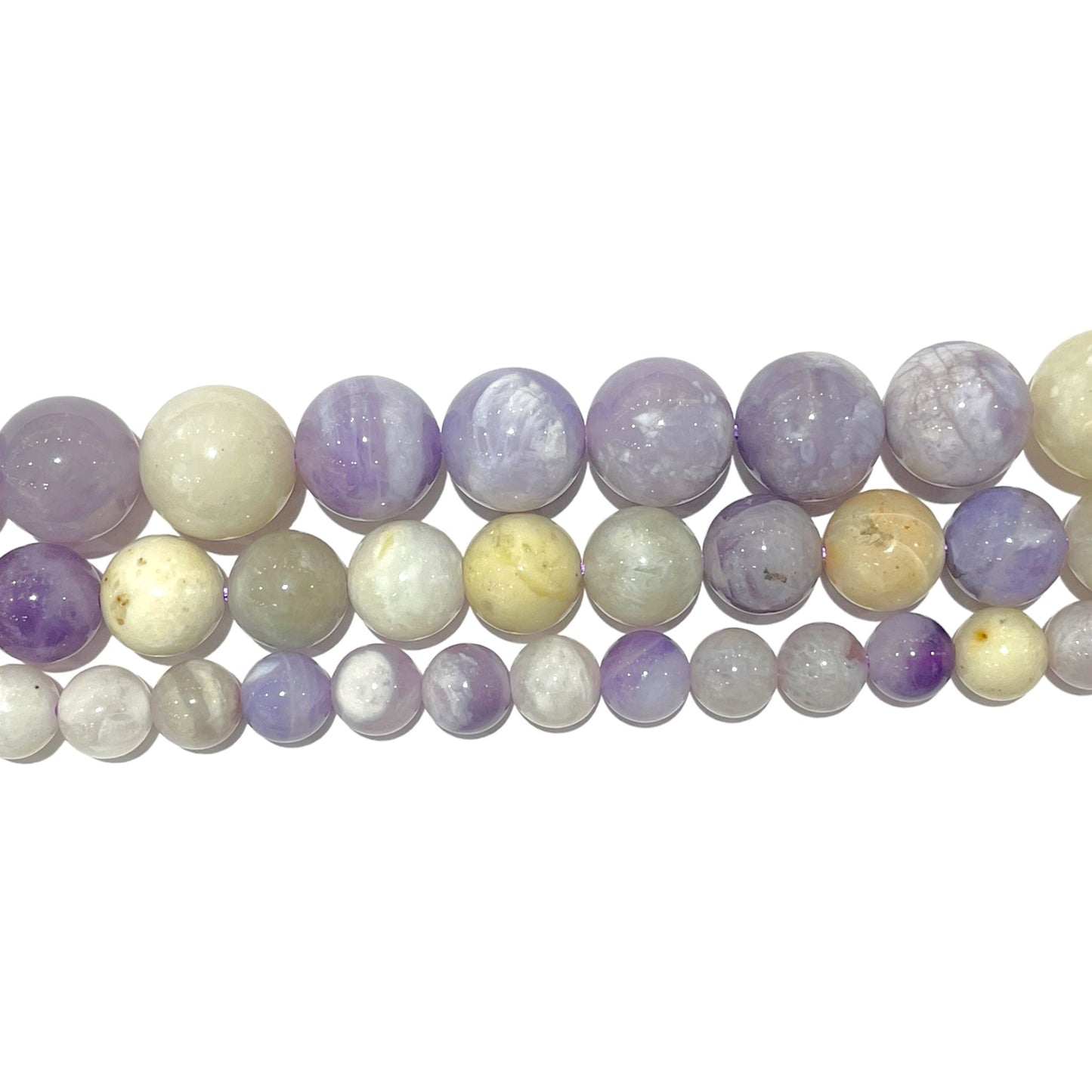 Fil de perle Opale violette A+ - Foliesbijoux