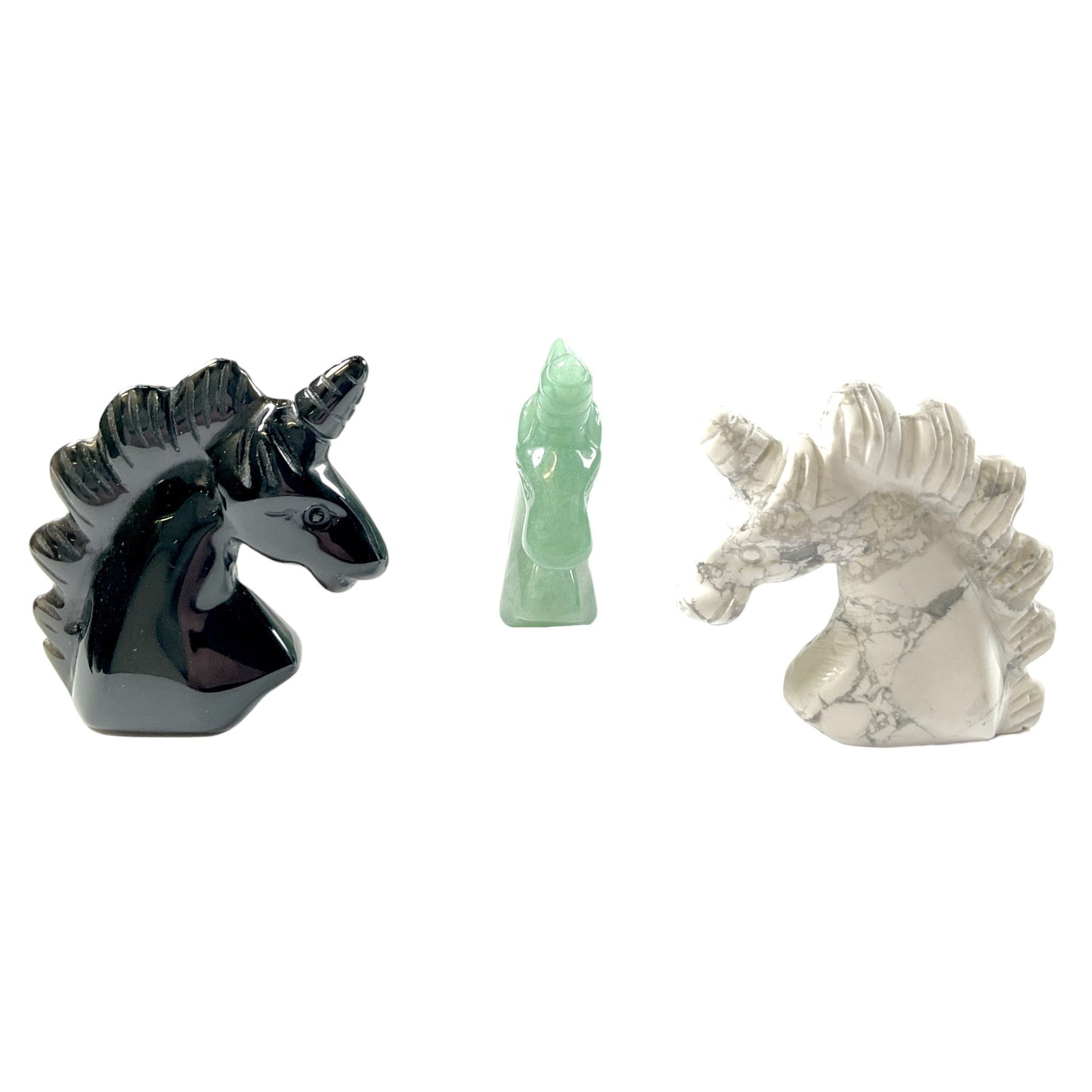 Figurine licorne en Aventurine verte - Foliesbijoux