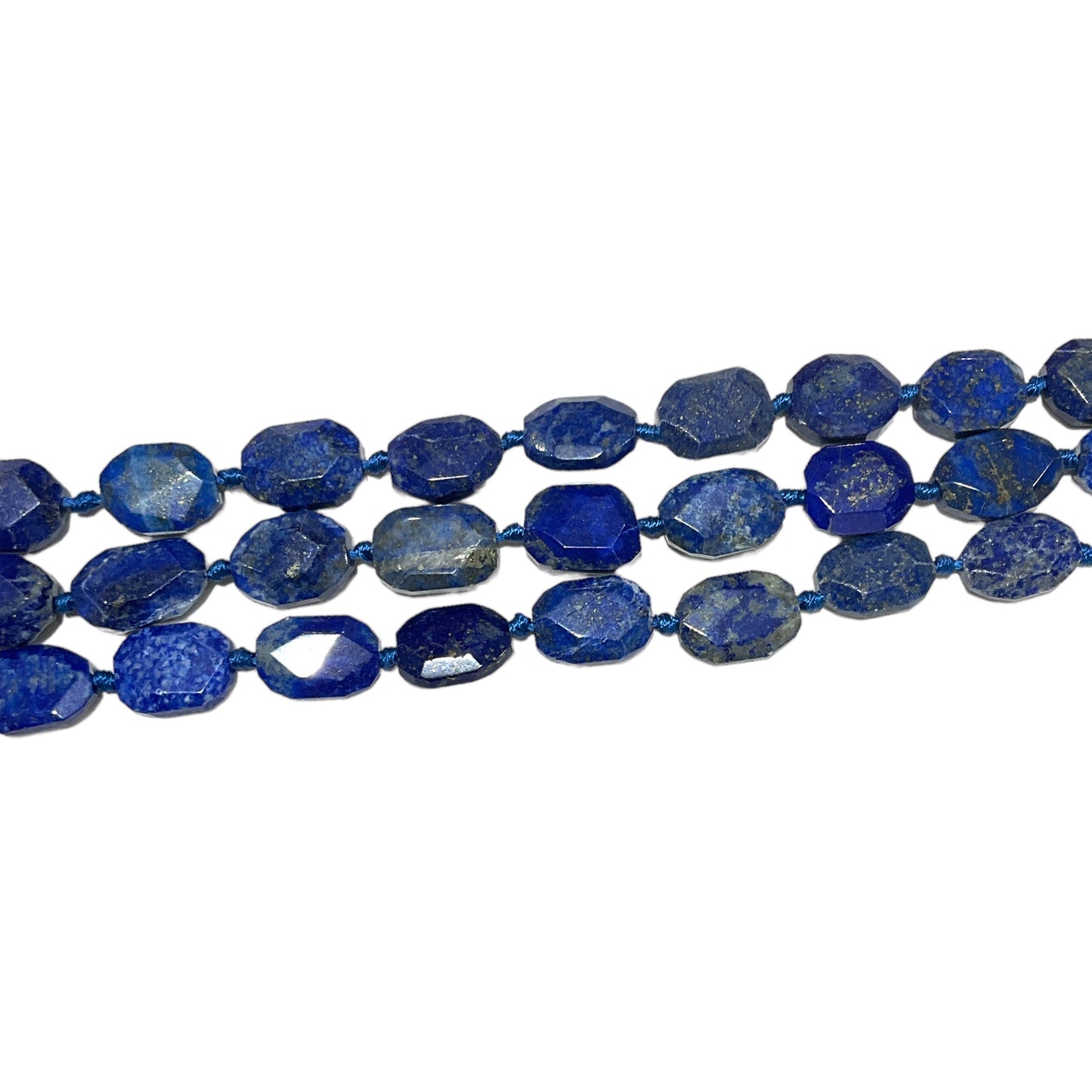 Fil Lapis forme ovale facettée 12x17mm - Foliesbijoux