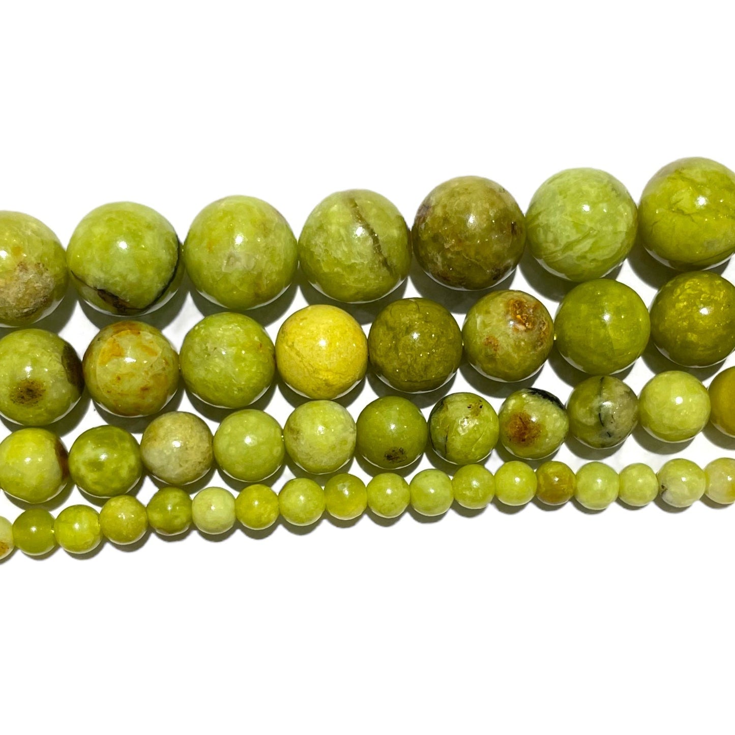 Fil de perle Opale verte de madagascar A - Foliesbijoux