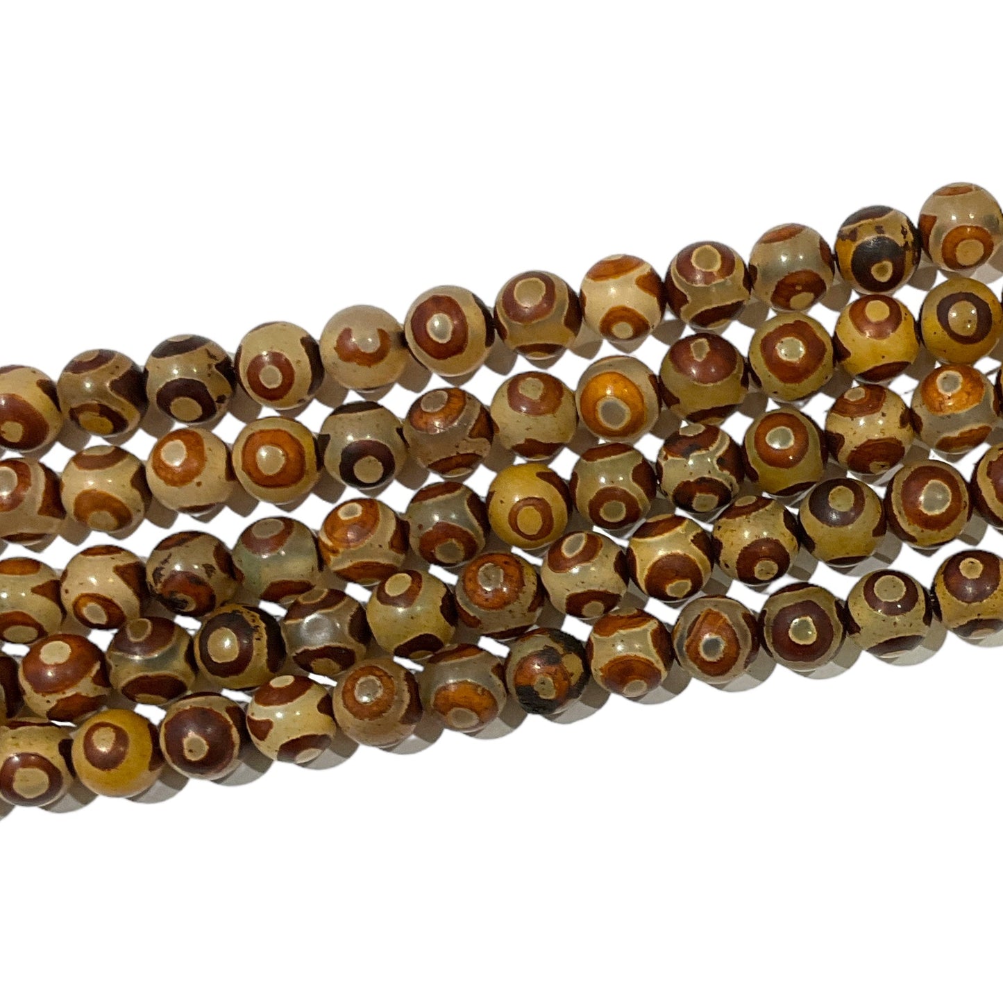 Fil de perle Agate du Tibet Dzi #19 - Foliesbijoux