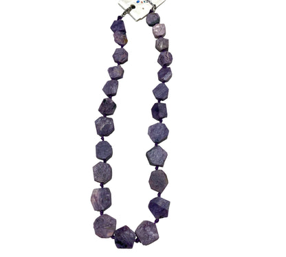 Collier Charoite matte