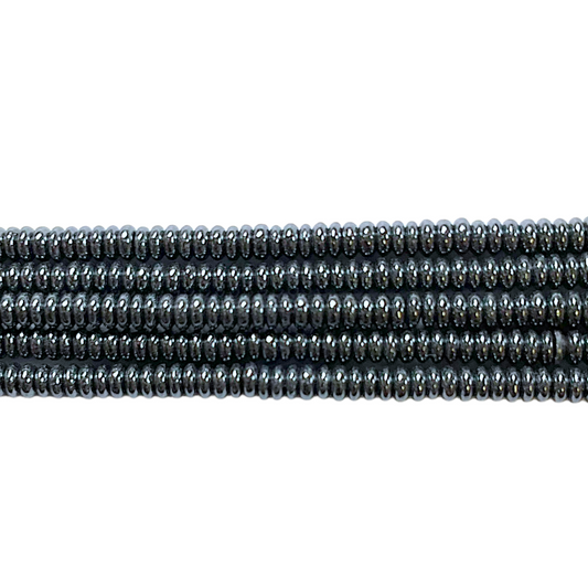 Fil de perle Hématite electroplaqué HE-19