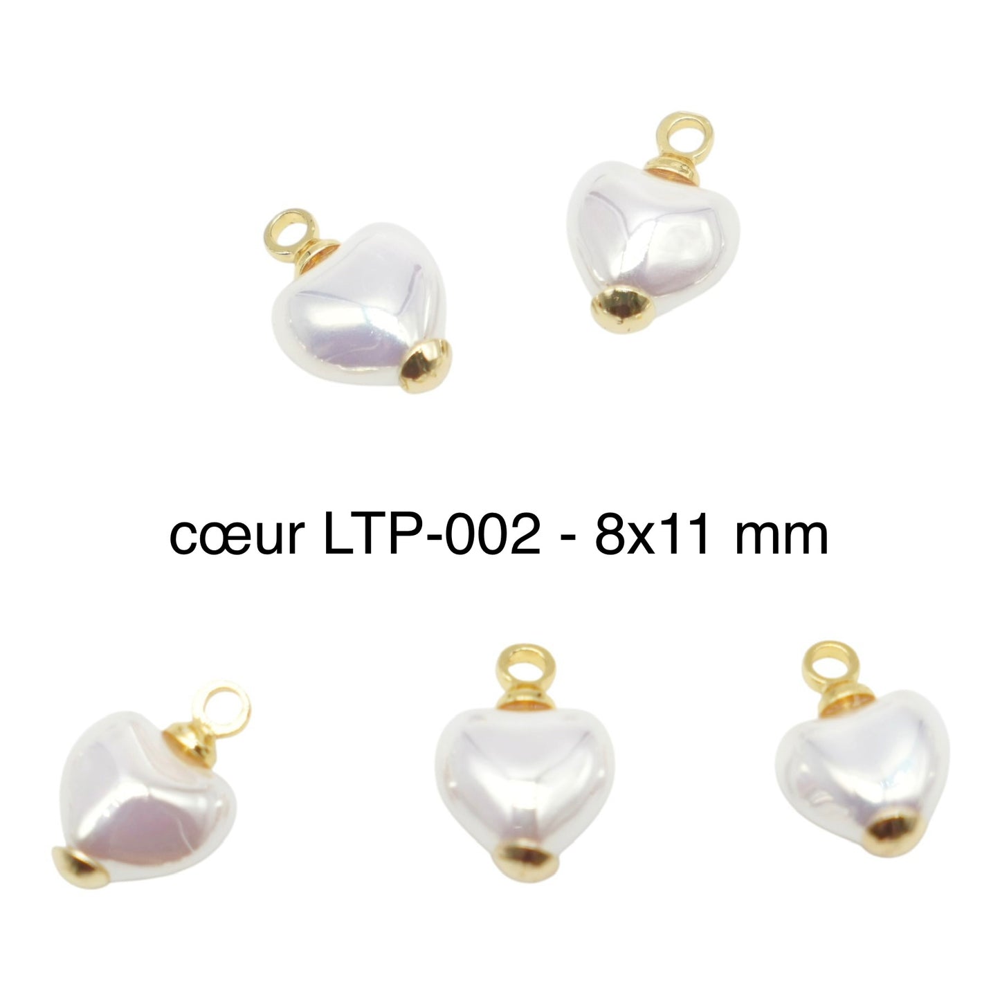 5 Gold-Plated Stainless Steel Charms/Pendants (6 models available)