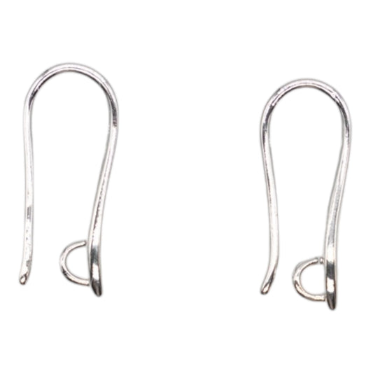 10 paires d’attache crochet CA 78 A pour boucle d’oreille en acier inoxydable argenté 2x1 cm