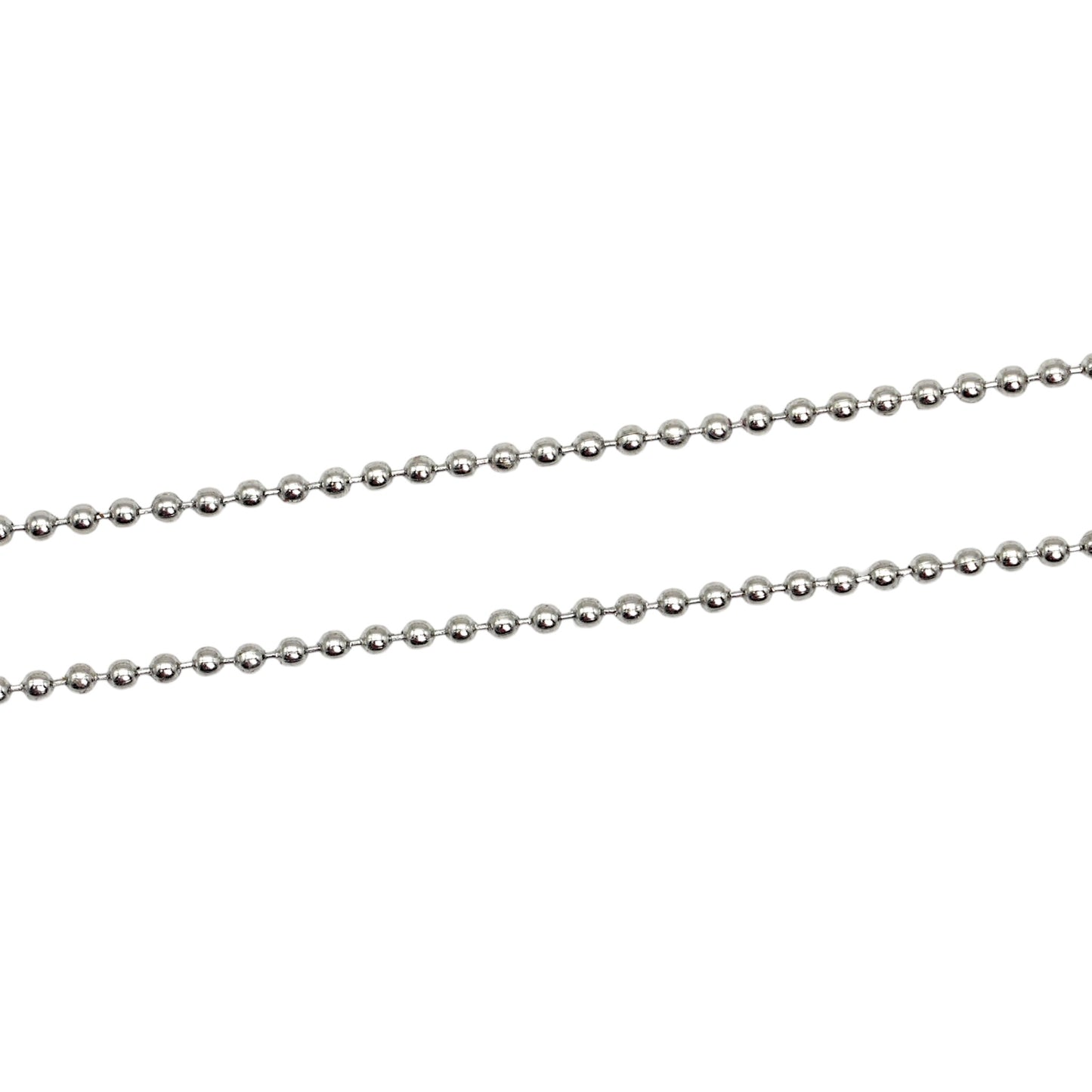 Lot de 10 chaînes billes en acier inoxydable argenté modèle 29