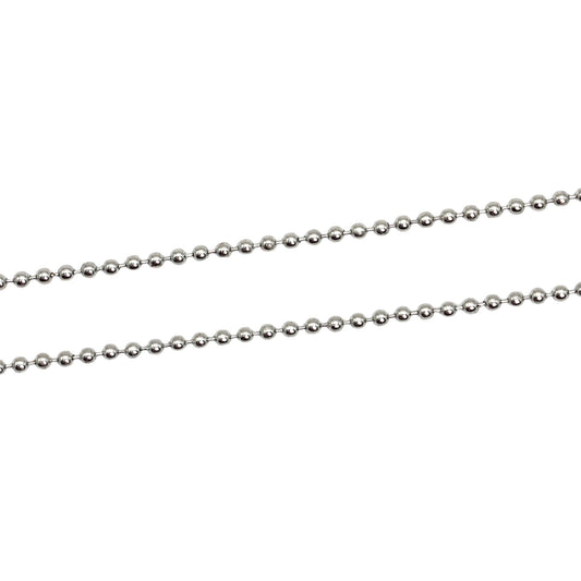 Lot de 10 chaînes billes en acier inoxydable argenté modèle 29