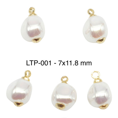 5 Gold-Plated Stainless Steel Charms/Pendants (6 models available)